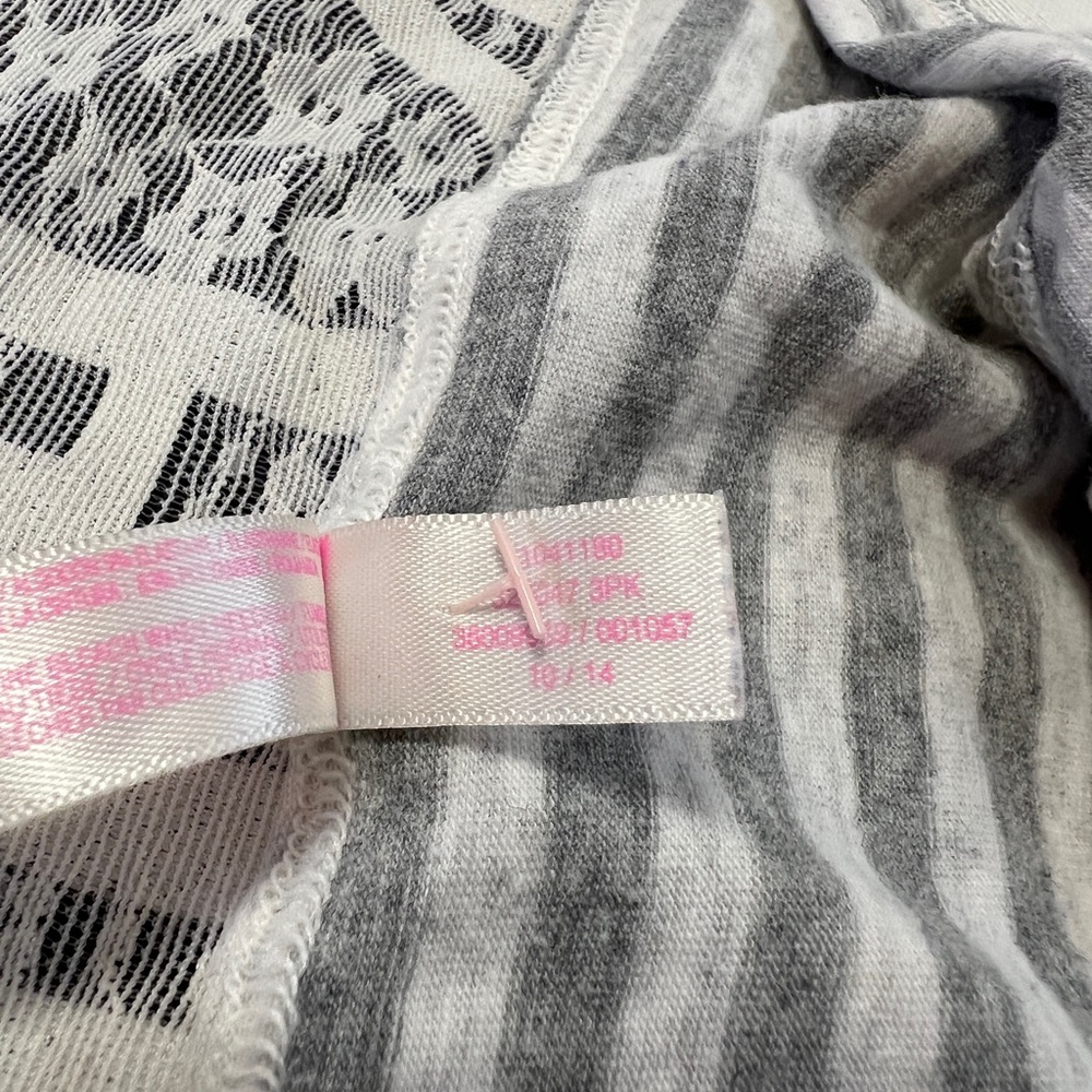 Victoria’s Secret PINK Striped Lace Waist Cotton XLR Hipster Panties VS Medium M - Picture 4 of 4
